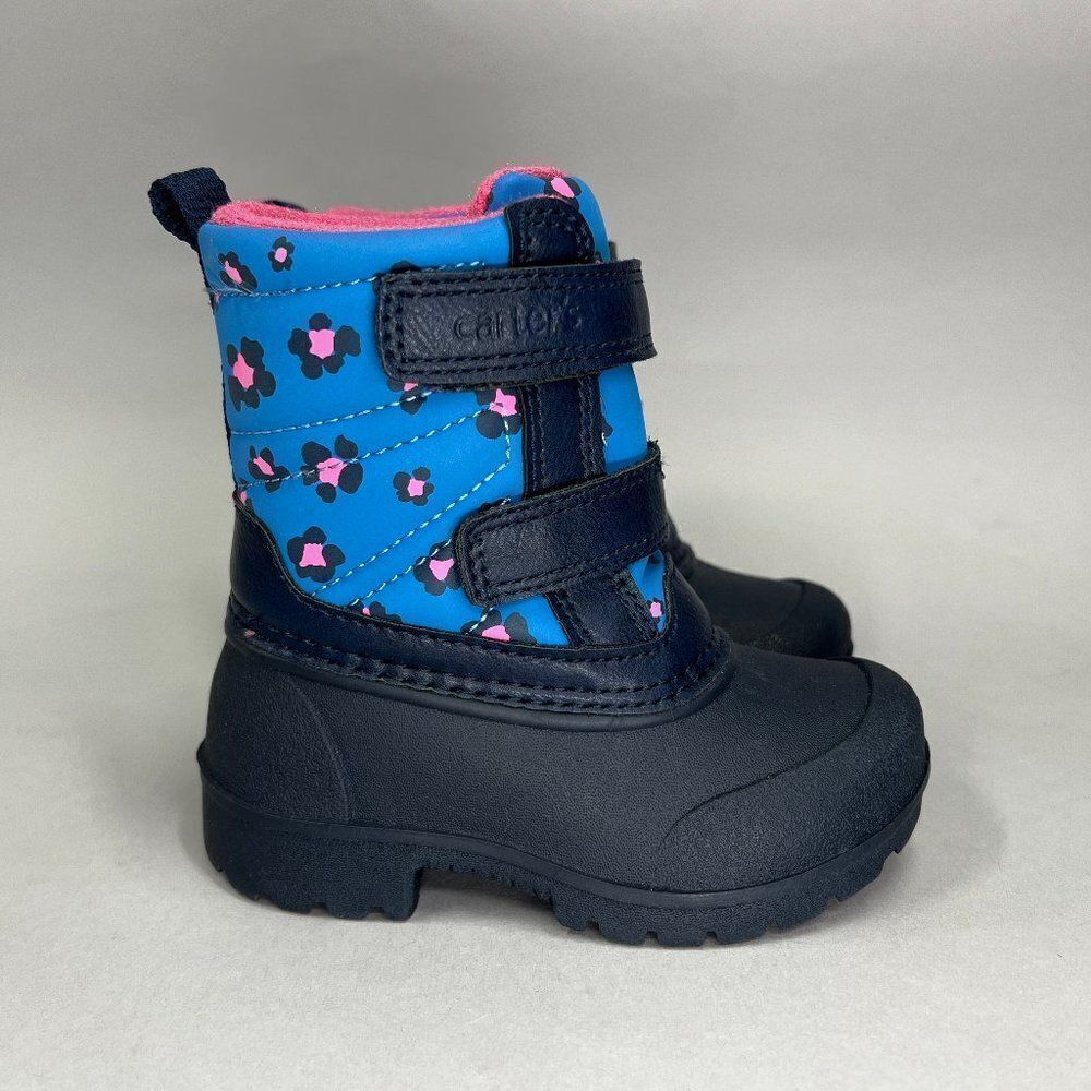 Carter's Winter Snow Boots Girl's 5M‎ Blue Deltha Waterproof Insulated
